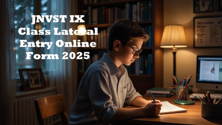 JNVST IX Class Lateral Entry Online Form 2025